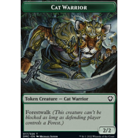 Jeton chat guerrier (Cat Warrior Token)