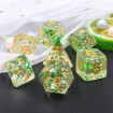 HD Dice Lot de 7 dés – Green Flakes (Metallic Emerald)