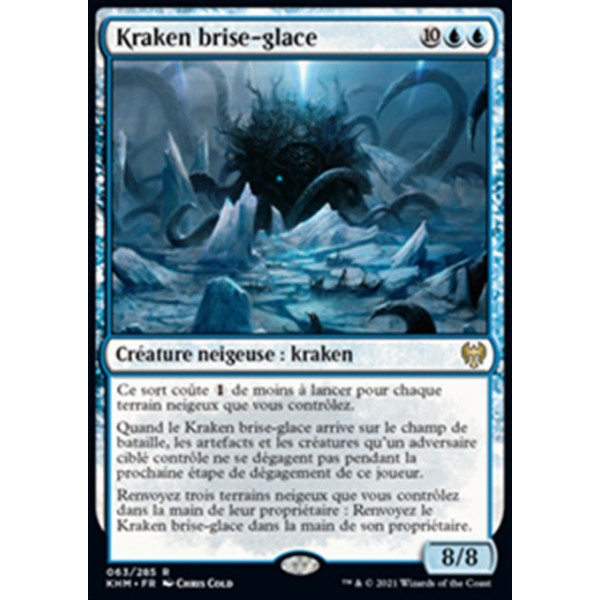 Image de la carte Kraken brise-glace de l’édition Kaldheim pour le jeu de cartes à collectionner Magic the Gathering.