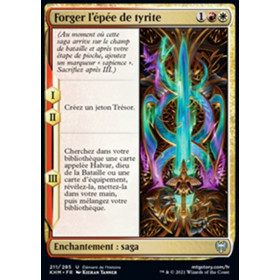 Image de la carte Forger l'épée de tyrite de l’édition Kaldheim pour le jeu de cartes à collectionner Magic the Gathering.