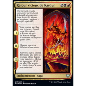 Image de la carte Retour vicieux de Kardur de l’édition Kaldheim pour le jeu de cartes à collectionner Magic the Gathering.