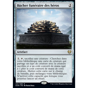 Image de la carte Bûcher funéraire des héros de l’édition Kaldheim pour le jeu de cartes à collectionner Magic the Gathering.