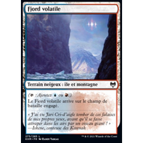 Image de la carte Fjord volatile de l’édition Kaldheim pour le jeu de cartes à collectionner Magic the Gathering.