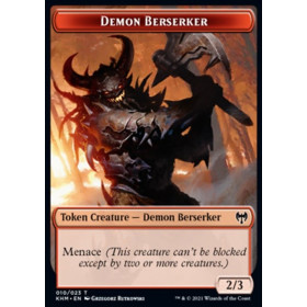Image de la carte Demon Berserker Token de l’édition Kaldheim pour le jeu de cartes à collectionner Magic the Gathering.